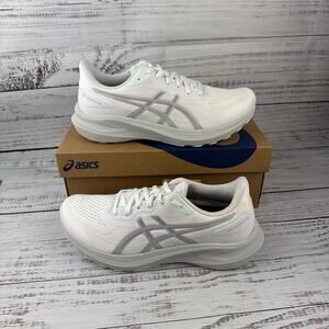 Asics GT-1000 13 Womens US 9 Running Shoes White Lavender Glow Purple